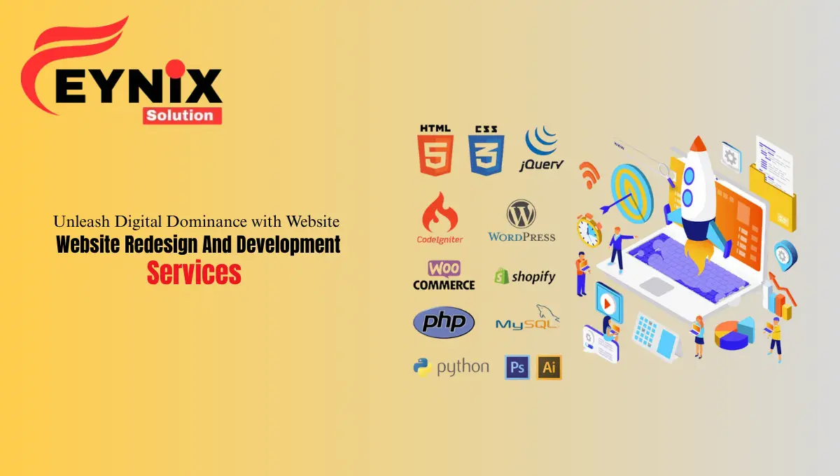 Modern business website layout created through high-quality website redesign and development services.