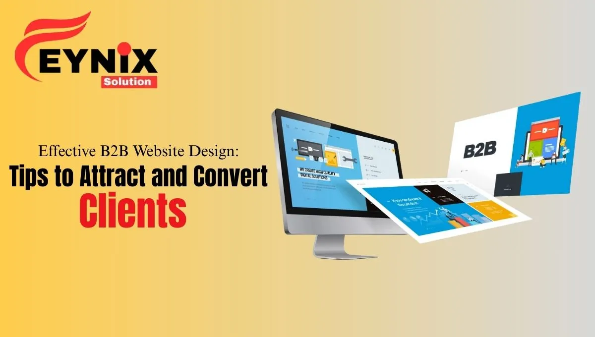 Modern B2B website design showcasing user-friendly layout, a professional interface, and optimized client conversion features.