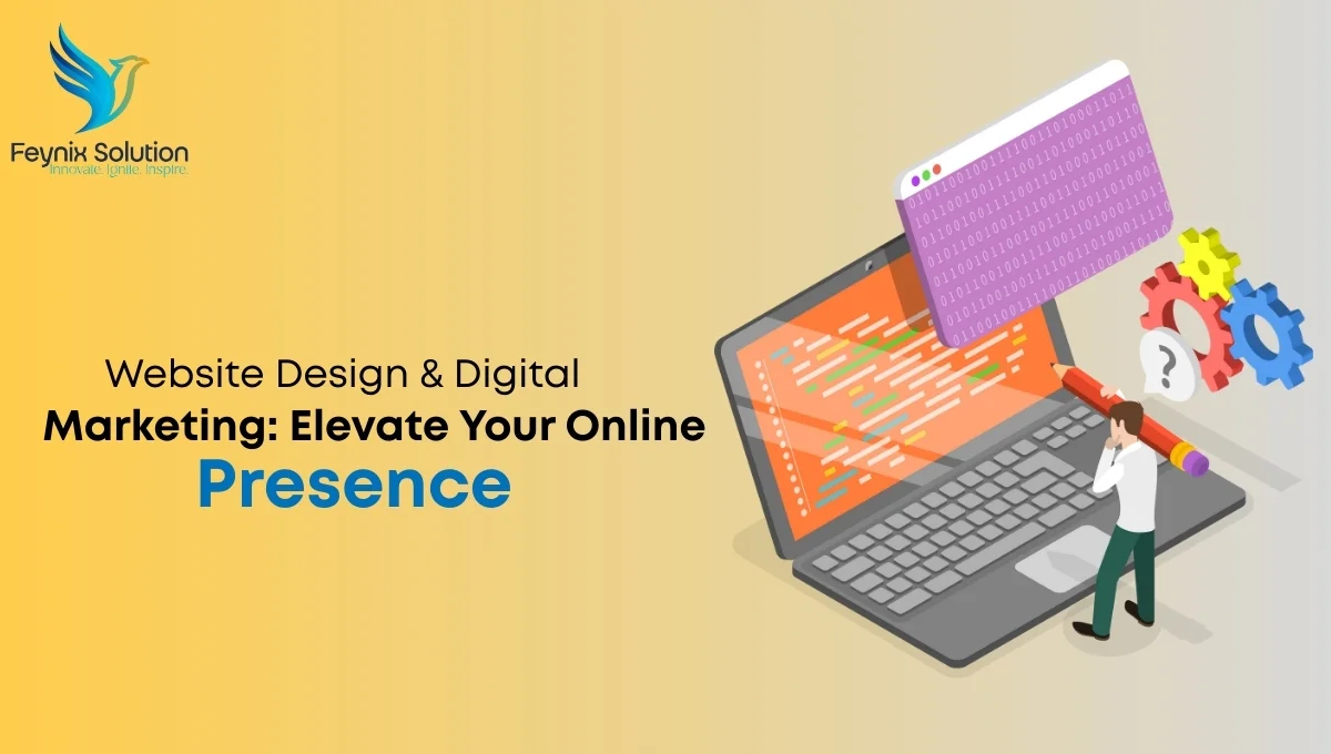 Professional website design and digital marketing services showcasing modern web layouts, responsive design, and online growth strategies